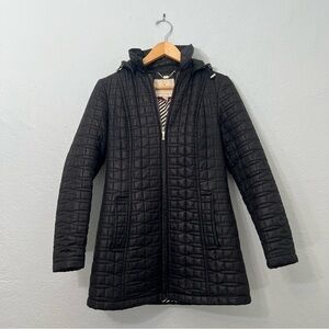 Kate Spade black quilted Coat
